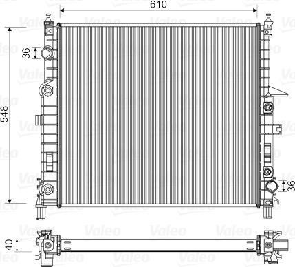 Valeo 732315 - Радиатор, охлаждение двигателя autospares.lv