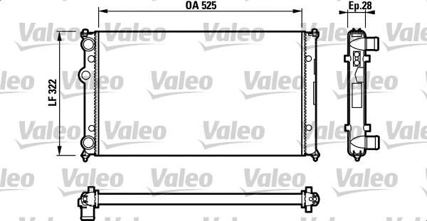 Valeo 732317 - Радиатор, охлаждение двигателя autospares.lv