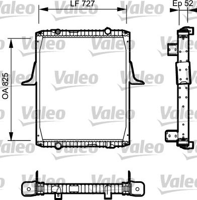 Valeo 732336 - Радиатор, охлаждение двигателя autospares.lv