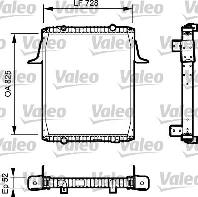 Valeo 732329 - Радиатор, охлаждение двигателя autospares.lv