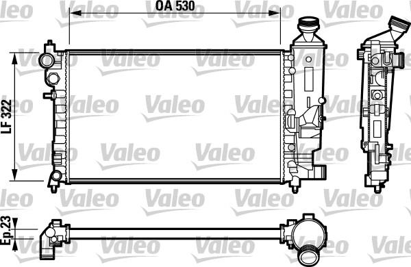 Valeo 732794 - Радиатор, охлаждение двигателя autospares.lv