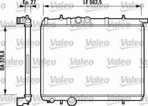 Valeo 732793 - Радиатор, охлаждение двигателя autospares.lv