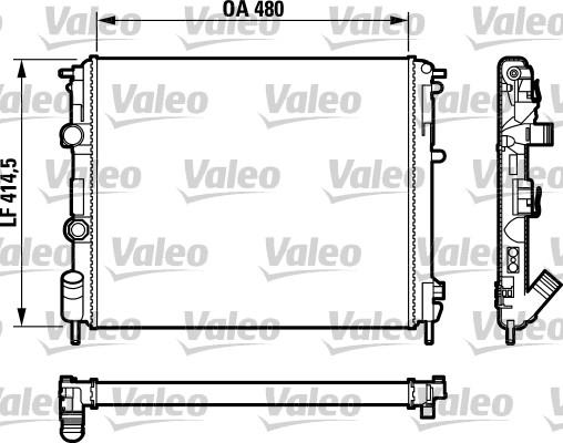 Valeo 732761 - Радиатор, охлаждение двигателя autospares.lv