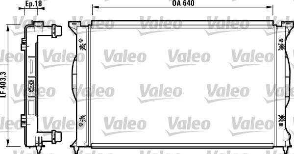 Valeo 732738 - Радиатор, охлаждение двигателя autospares.lv