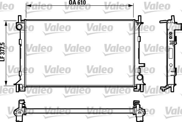 Valeo 732732 - Радиатор, охлаждение двигателя autospares.lv