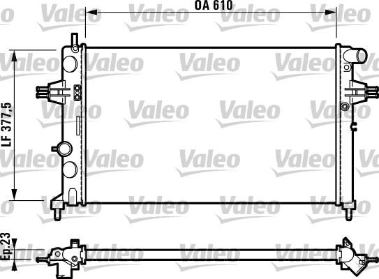 Valeo 732729 - Радиатор, охлаждение двигателя autospares.lv