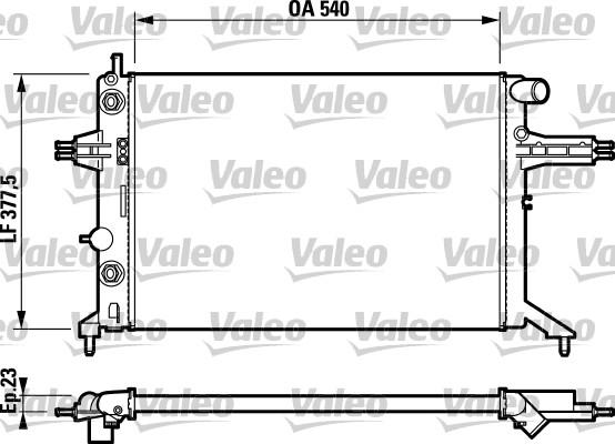 Valeo 732724 - Радиатор, охлаждение двигателя autospares.lv