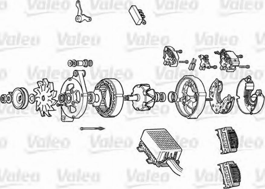 Valeo A14N99 - Генератор autospares.lv