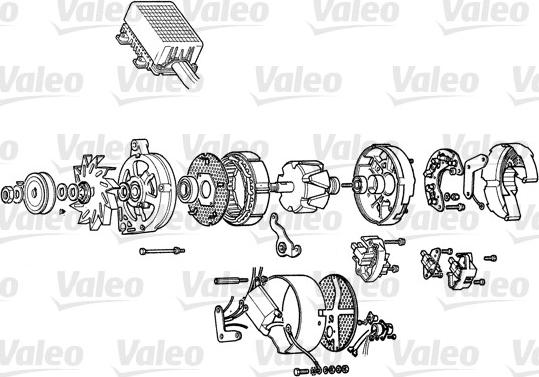 Valeo A14R46 - Генератор autospares.lv