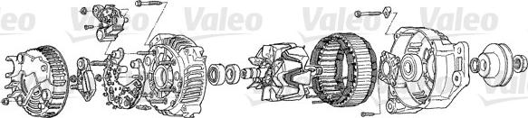Valeo A14VI42 - Генератор autospares.lv