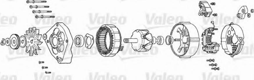 Valeo A13V2 - Генератор autospares.lv