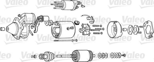 Valeo D9E95 - Стартер autospares.lv