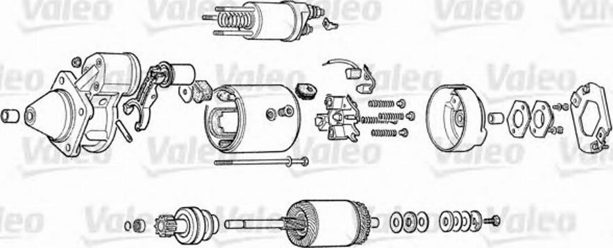 Valeo D9E102 - Стартер autospares.lv