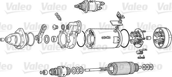 Valeo D13E95 - Стартер autospares.lv