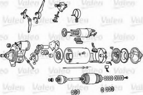 Valeo D8E104 - Стартер autospares.lv