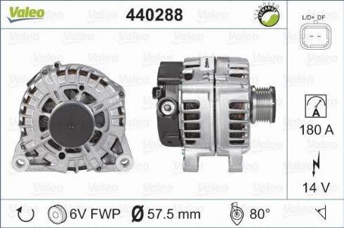 Valeo FG18S048 - Генератор autospares.lv