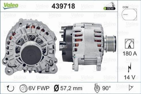 Valeo FG18T051 - Генератор autospares.lv