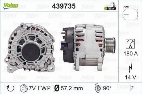 Valeo FG18T070 - Генератор autospares.lv