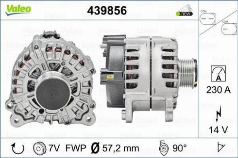 Valeo FG23S073 - Генератор autospares.lv