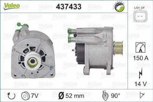 Valeo SG15L035 - Генератор autospares.lv