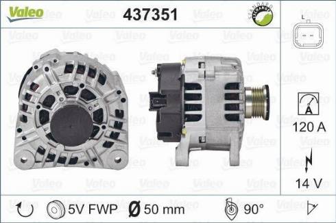 Valeo SG12B095 - Генератор autospares.lv