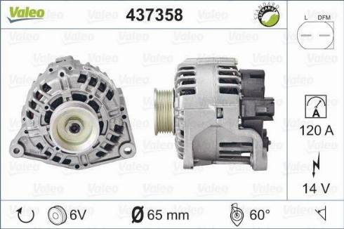 Valeo SG12B011 - Генератор autospares.lv