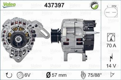 Valeo SG8B016 - Генератор autospares.lv