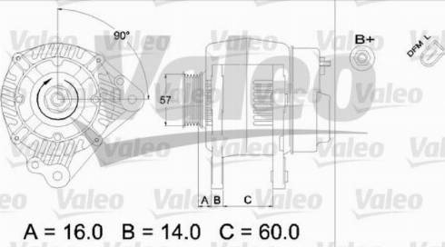 Valeo SG8B023 - Генератор autospares.lv