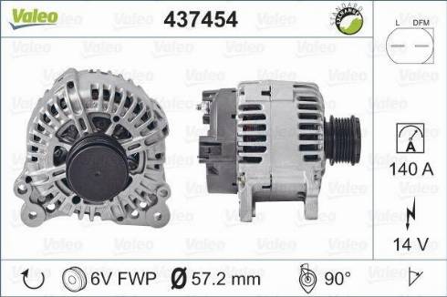 Valeo TG14C011 - Генератор autospares.lv