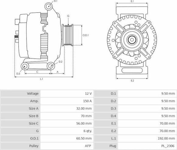 Valeo TG15C094 - Генератор autospares.lv