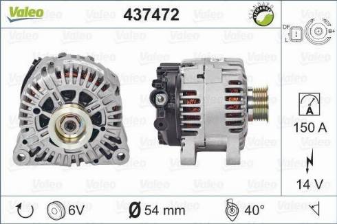 Valeo TG15C156 - Генератор autospares.lv