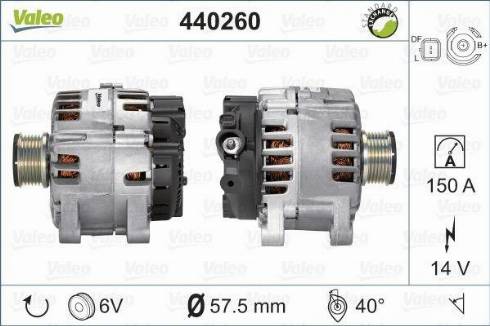 Valeo TG15C134 - Генератор autospares.lv