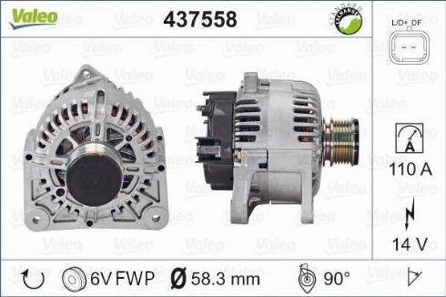 Valeo TG11C064 - Генератор autospares.lv