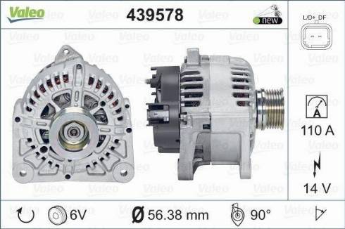 Valeo TG11C063 - Генератор autospares.lv