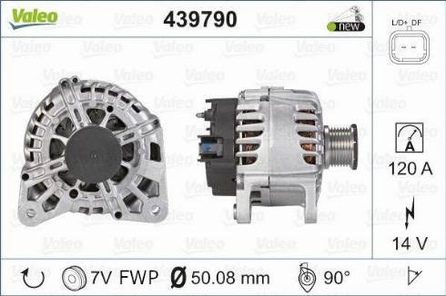 Valeo TG12C092 - Генератор autospares.lv