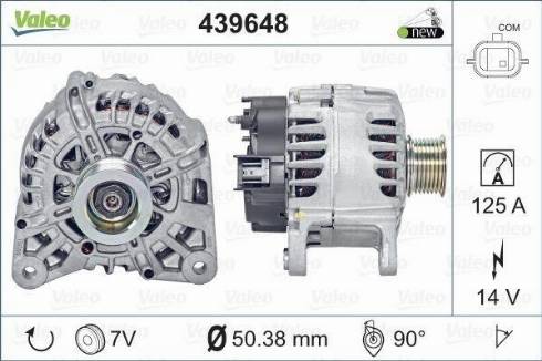 Valeo TG12C062 - Генератор autospares.lv