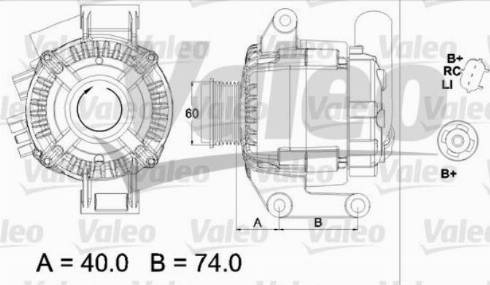 Valeo TG12C109 - Генератор autospares.lv