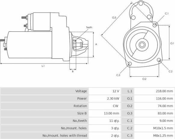 Valeo TS22E36 - Стартер autospares.lv