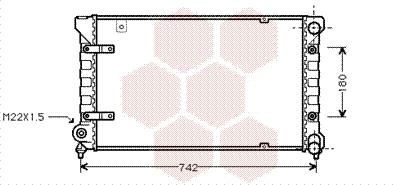 Van Wezel 49002019 - Радиатор, охлаждение двигателя autospares.lv