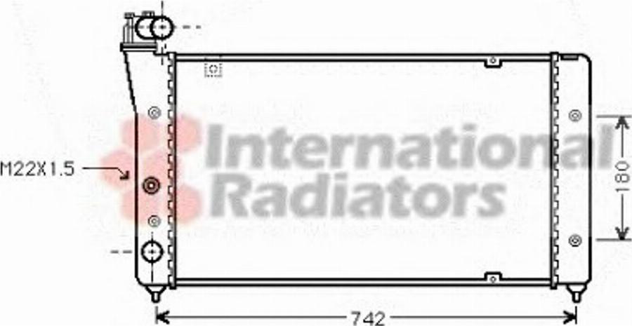 Van Wezel 49002030 - Радиатор, охлаждение двигателя autospares.lv