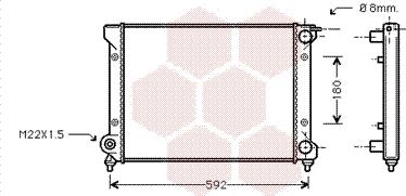 Van Wezel 49002027 - Радиатор, охлаждение двигателя autospares.lv