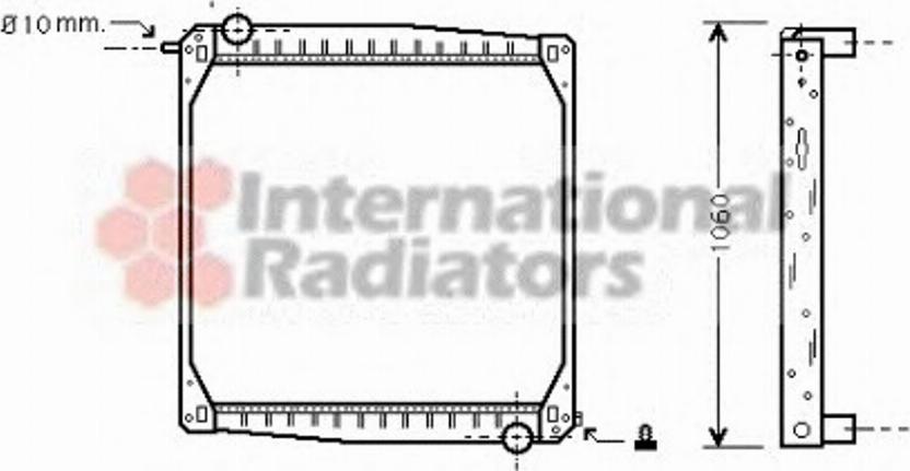 Van Wezel 46002010 - Радиатор, охлаждение двигателя autospares.lv