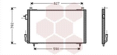 Van Wezel 40005192 - Конденсатор кондиционера autospares.lv