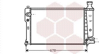 Van Wezel 40002097 - Радиатор, охлаждение двигателя autospares.lv