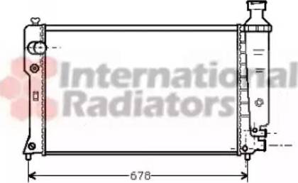 Van Wezel 40002068 - Радиатор, охлаждение двигателя autospares.lv