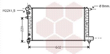 Van Wezel 40002004 - Радиатор, охлаждение двигателя autospares.lv