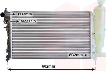 Van Wezel 40002014 - Радиатор, охлаждение двигателя autospares.lv