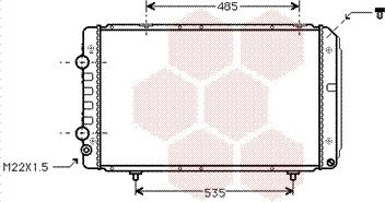 Van Wezel 40002147 - Радиатор, охлаждение двигателя autospares.lv