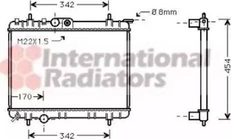 Ava Quality Cooling PE2189 - Радиатор, охлаждение двигателя autospares.lv