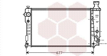 Van Wezel 40002126 - Радиатор, охлаждение двигателя autospares.lv